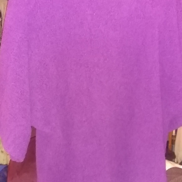 NOTATIONS BRAND COWL NECK PURPLE SWEATER - Picture 4 of 4